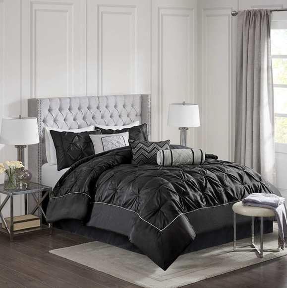Brand New! Madison Park "Laurel" Cal King Comforter Set! - 7 Piece - Picture 1 of 8